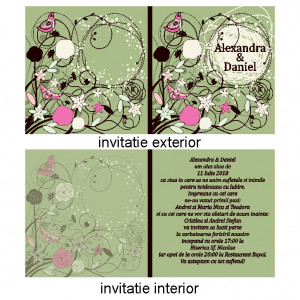 Invitatie Nunta Patrata INPT4