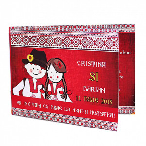 Invitatie Nunta Traditional Romanesc