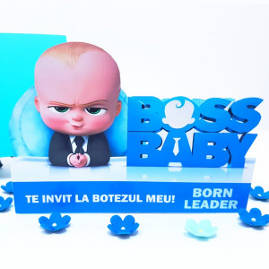 Invitatii Botez Contur Baby Boss 2