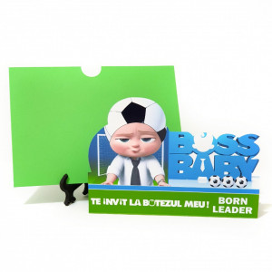 Invitatii Botez Contur Baby Boss 4