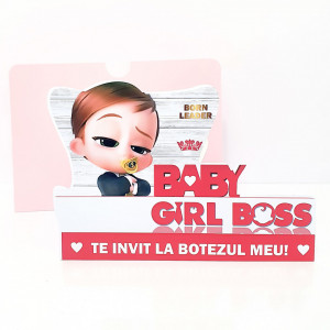 Invitatii Botez Contur Baby Princess 11