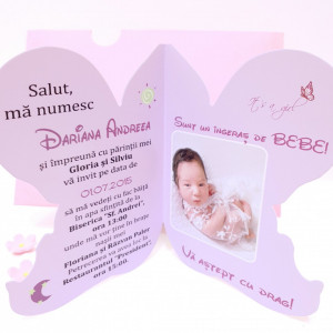 Invitatii Botez Contur Ingeras F2