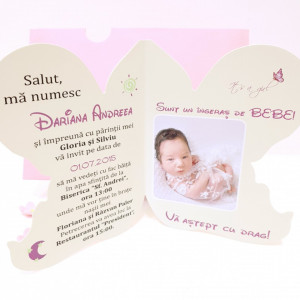 Invitatii Botez Contur Ingeras F4