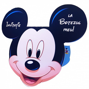 Invitatii Botez Contur Mickey Mouse 1