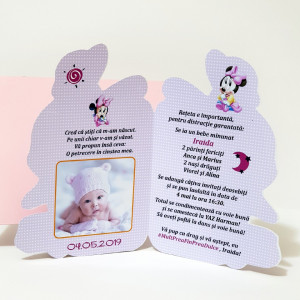 Invitatii Botez Contur Minnie Mouse 9