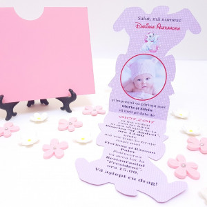 Invitatii Botez Contur Pisicile Aristocrate 3