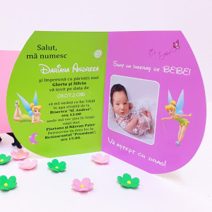 Invitatii Botez Contur Tinkerbell 1