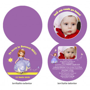Invitatii Botez Rotunda Dubla Sofia 1