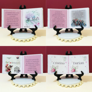 Marturie Nunta Carticica Vintage Wedding