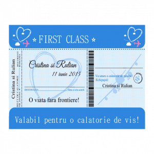 Marturie Nunta Magnet Bilet de Avion