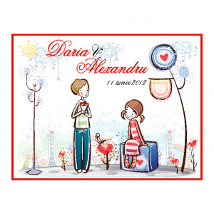 Marturie Nunta Magnet Dreptunghi DR376