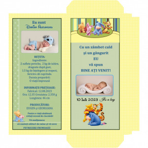 Marturii Botez Cutie de Ciocolata Winnie The Pooh 3