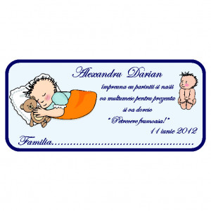 Plic Botez Bebe 91