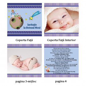 Invitatie Botez Carticica Micul Print