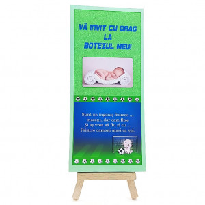 Invitatie Botez Cutie de Ciocolata Fotbal 1