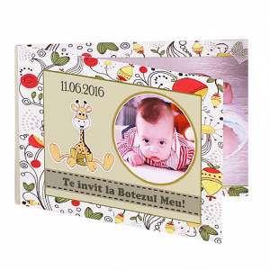 Invitatie Botez Dubla Girafa