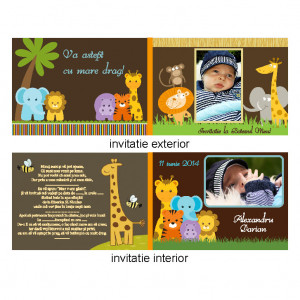 Invitatie Botez Dubla In Jungla 2