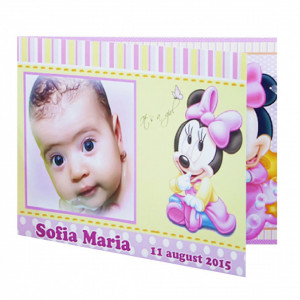 Invitatie Botez Dubla Minnie Mouse 2