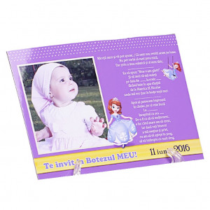 Invitatie Botez Magnetica Printesa Sofia