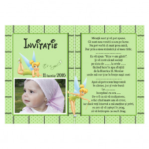 Invitatie Botez Magnetica Tinkerbell