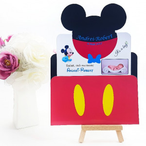 Invitatie Botez PRO Mickey Mouse 2