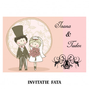 Invitatie Nunta Carte Postala INCP36