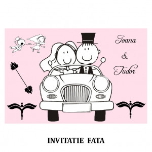 Invitatie Nunta Carte Postala INCP60