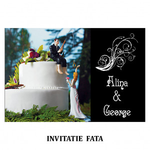 Invitatie Nunta Carte Postala INCP70