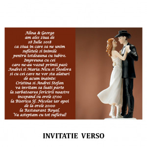 Invitatie Nunta Carte Postala INCP76