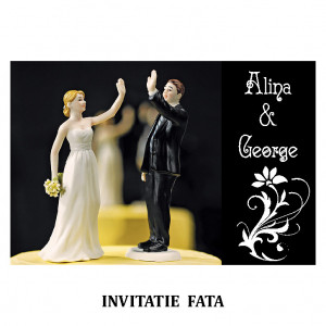 Invitatie Nunta Carte Postala INCP82