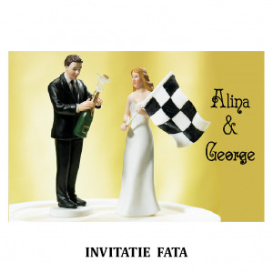 Invitatie Nunta Carte Postala INCP90