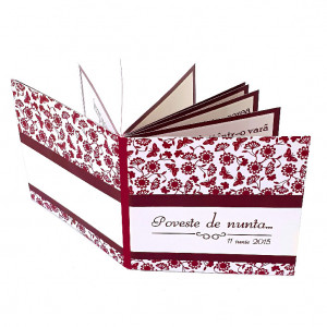 Invitatie Nunta Carticica Simfonie Fluturi Var2