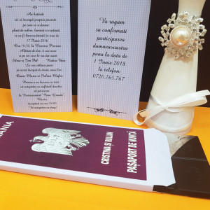 Invitatie Nunta Ciocolata Pasaport