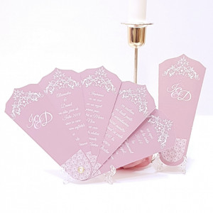Invitatie Nunta Evantai EV12