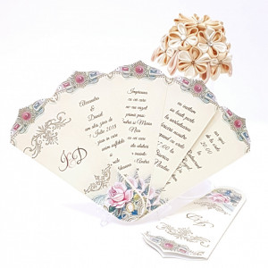 Invitatie Nunta Evantai EV24