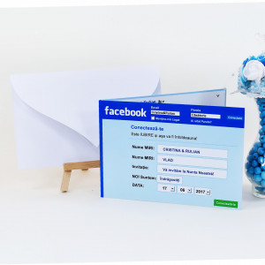 Invitatie Nunta Facebook Like