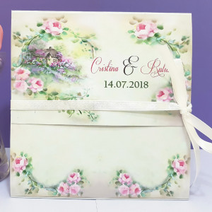 Invitatie Nunta Florale Vintage