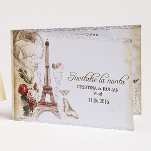 Invitatie Nunta Paris In Love 1