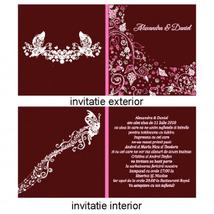 Invitatie Nunta Patrata INPT11