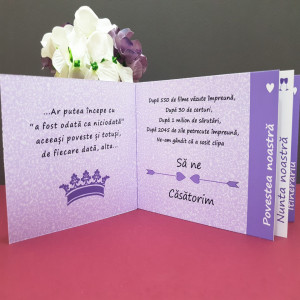 Invitatie Nunta Poveste Flower