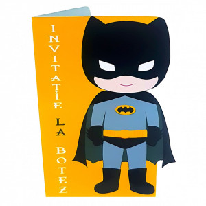Invitatii Botez Contur Batman 1