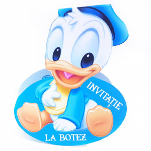 Invitatii Botez Contur Donald 2