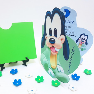 Invitatii Botez Contur Goofy 2