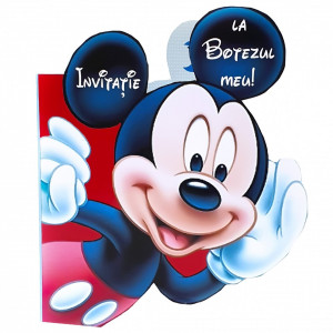 Invitatii Botez Contur Mickey Mouse 7