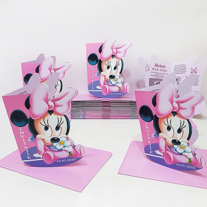 Invitatii Botez Contur Minnie Mouse 8