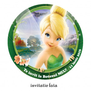 Invitatii Botez Rotunde Tinkerbell 2