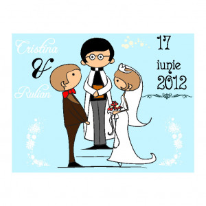 Marturie Nunta Magnet Dreptunghi DR365