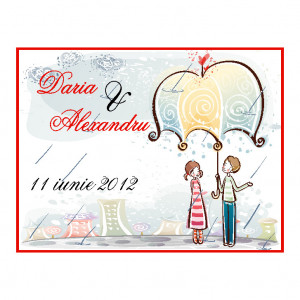 Marturie Nunta Magnet Dreptunghi DR383