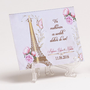 Marturie Nunta Magnet Paris in Gold