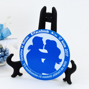 Marturie Nunta Magnet Rotund Facebook